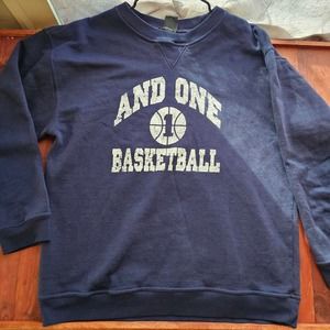Mens 1990s Era Single Stitch And One Basketball College NCAA Crewneck Sweater XL